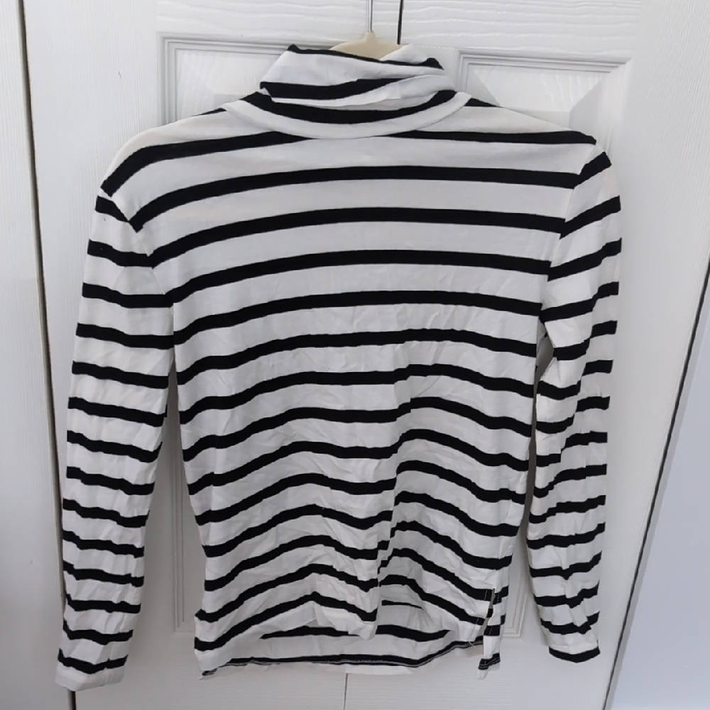 Tradlands Black and White Striped Tee